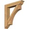 Ekena Millwork Westlake Traditional Rough Sawn Bracket w/ Offset Brace, Western Red Cedar, 8"W x 40"D x 44"H BKT0806X40X44WTL01RWR - alternate 1